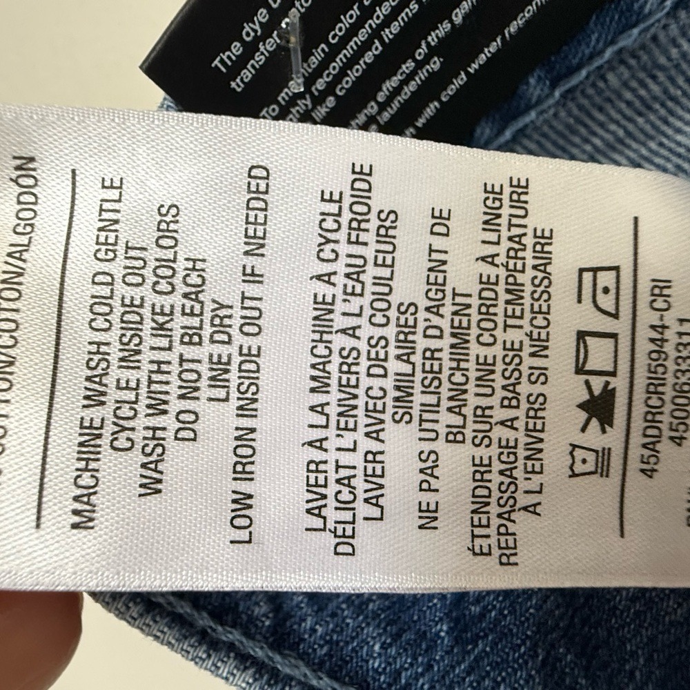 NEW JOE'S JEANS CRYSTAL INDIGO LOW RISE WIDE LEG JEANS Size 28x32 Embellished - Picture 9 of 9
